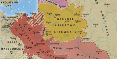 Mapa do gran ducado de Lituania