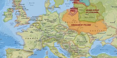 Mapa de Lituania historia